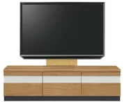 テレビボード（ローボード）、テレビボード（壁掛けパネルセット）(幅160cm/オークナチュラル)