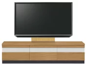 テレビボード（ローボード）、テレビボード（壁掛けパネルセット）(幅180cm・オークナチュラル)