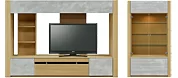 収納付き230TVボードと90キャビネット(WONA)