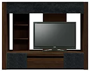 収納付きテレビボード（ハイタイプテレビ台）(幅200cm/オークダーク)