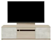 テレビボード（ローボード）、テレビボード（壁掛けパネルセット）(幅150cm・オークホワイト)