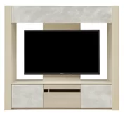 テレビボード（壁掛けパネルセット）、収納付きテレビボード（ハイタイプテレビ台）(幅170cm/オークホワイト)