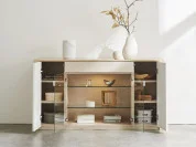 上下左右に収納できます(※画像は幅150-サイドボード-WOWH色)