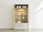 大容量の収納(※画像は幅90-キャビネット-WOWH色)