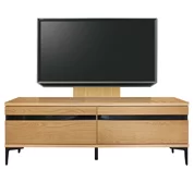 テレビボード（ローボード）、テレビボード（壁掛けパネルセット）(幅150cm・オークナチュラル)