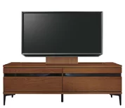 テレビボード（ローボード）、テレビボード（壁掛けパネルセット）(幅150cm/ウォールナット)