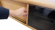 テレビボード（ローボード）、テレビボード（壁掛けパネルセット）(幅140cm/オークナチュラル)