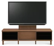 テレビボード（ローボード）、テレビボード（壁掛けパネルセット）(幅150cm・ウォールナット)