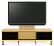 テレビボード（ローボード）、テレビボード（壁掛けパネルセット）(幅150cm・オークナチュラル)