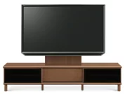 テレビボード（ローボード）、テレビボード（壁掛けパネルセット）(幅200cm/ウォールナット)