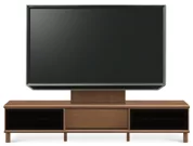 テレビボード（ローボード）、テレビボード（壁掛けパネルセット）(幅210cm・ウォールナット)