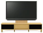 テレビボード（ローボード）、テレビボード（壁掛けパネルセット）(幅210cm・オークナチュラル)