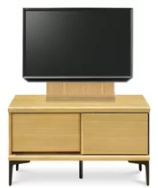 テレビボード（ローボード）、テレビボード（壁掛けパネルセット）(幅90cm・オークナチュラル)