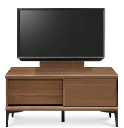 テレビボード（ローボード）、テレビボード（壁掛けパネルセット）(幅110cm/ウォールナット)