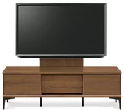 テレビボード（ローボード）、テレビボード（壁掛けパネルセット）(幅160cm/ウォールナット)