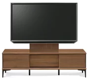 テレビボード（ローボード）、テレビボード（壁掛けパネルセット）(幅170cm・ウォールナット)