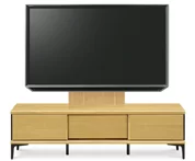 テレビボード（ローボード）、テレビボード（壁掛けパネルセット）(幅180cm/オークナチュラル)