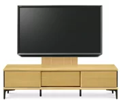 テレビボード（ローボード）、テレビボード（壁掛けパネルセット）(幅190cm・オークナチュラル)