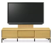 テレビボード（ローボード）、テレビボード（壁掛けパネルセット）(幅190cm/オークナチュラル)