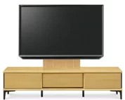 テレビボード（ローボード）、テレビボード（壁掛けパネルセット）(幅210cm・オークナチュラル)