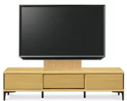 テレビボード（ローボード）、テレビボード（壁掛けパネルセット）(幅210cm/オークナチュラル)