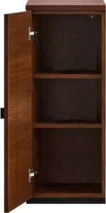 画像は左開きです(画像は幅38板戸キャビネット(M)左開き-WN)