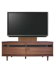 テレビボード（ローボード）、テレビボード（壁掛けパネルセット）(幅130cm・ウォールナット)