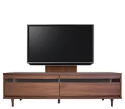 テレビボード（ローボード）、テレビボード（壁掛けパネルセット）(幅170cm/ウォールナット)