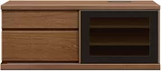 テレビボード（ローボード）(幅120cm・ウォールナット)