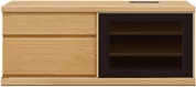 テレビボード（ローボード）(幅120cm・オークナチュラル)