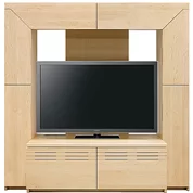 収納付きテレビボード（ハイタイプテレビ台）(幅170cm/メイプル)