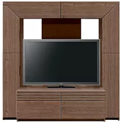 収納付きテレビボード（ハイタイプテレビ台）(幅170cm・ウォールナット)