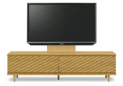 テレビボード（ローボード）、テレビボード（壁掛けパネルセット）(幅190cm/オークナチュラル)