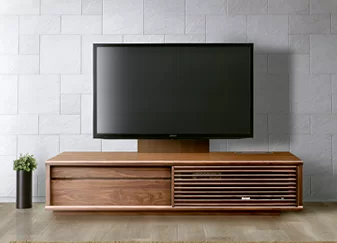 壁掛け付きTVローボード(WN)(Solidシリーズ：ローボード型のテレビ