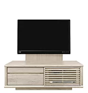 テレビボード（ローボード）、テレビボード（壁掛けパネルセット）(幅120cm・オークホワイト)