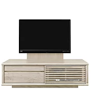 テレビボード（ローボード）、テレビボード（壁掛けパネルセット）(幅140cm・オークホワイト)