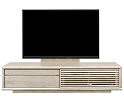 テレビボード（ローボード）、テレビボード（壁掛けパネルセット）(幅180cm/オークホワイト)