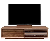 テレビボード（ローボード）、テレビボード（壁掛けパネルセット）(幅170cm・ウォールナット)