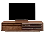 テレビボード（ローボード）、テレビボード（壁掛けパネルセット）(幅180cm・ウォールナット)