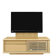 テレビボード（ローボード）、テレビボード（壁掛けパネルセット）(幅120cm/メイプル)