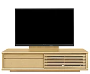 テレビボード（ローボード）、テレビボード（壁掛けパネルセット）(幅170cm・メイプル)