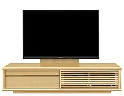 テレビボード（ローボード）、テレビボード（壁掛けパネルセット）(幅180cm・メイプル)