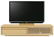 テレビボード（ローボード）、テレビボード（壁掛けパネルセット）(幅200cm・メイプル)