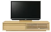 テレビボード（ローボード）、テレビボード（壁掛けパネルセット）(幅210cm・メイプル)