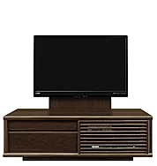 テレビボード（ローボード）、テレビボード（壁掛けパネルセット）(幅130cm/オークダーク)