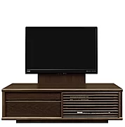 テレビボード（ローボード）、テレビボード（壁掛けパネルセット）(幅140cm/オークダーク)