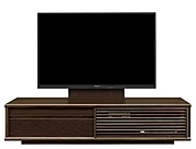 テレビボード（ローボード）、テレビボード（壁掛けパネルセット）(幅180cm・オークダーク)