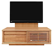 テレビボード（ローボード）、テレビボード（壁掛けパネルセット）(幅120cm/ブラックチェリー)