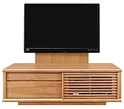 テレビボード（ローボード）、テレビボード（壁掛けパネルセット）(幅130cm/ブラックチェリー)