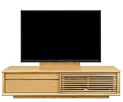 テレビボード（ローボード）、テレビボード（壁掛けパネルセット）(幅170cm・オークナチュラル)